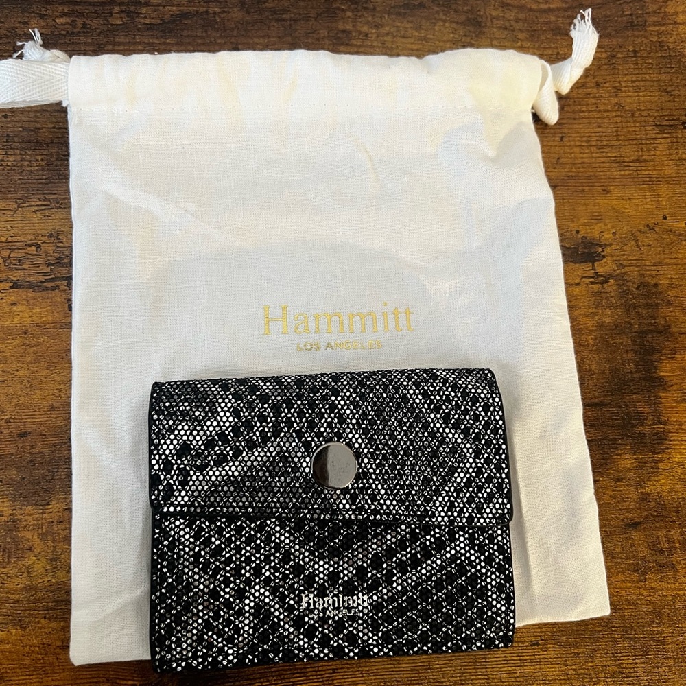 Hammitt Montana Pocket Wallet - Black and Silver